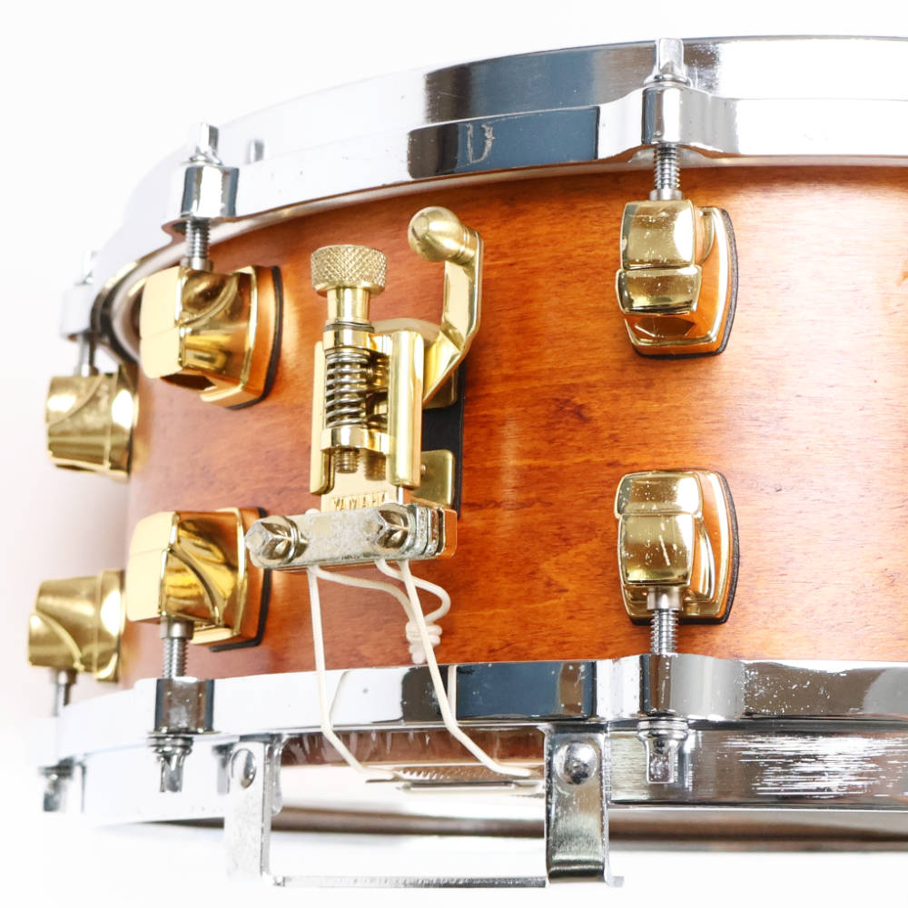 【中古】 スネアドラム ヤマハ YAMAHA MSD0115 VN Maple Custom 14x5.5 Made in Japan ストレイナー 