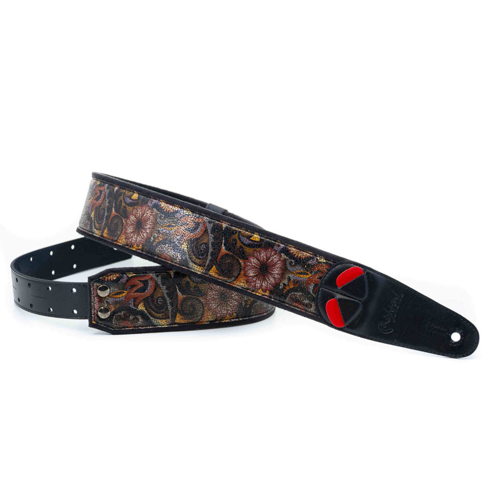 Righton! STRAPS ライトオンストラップ CRUNCH Black ギターストラップ サブ画像2
