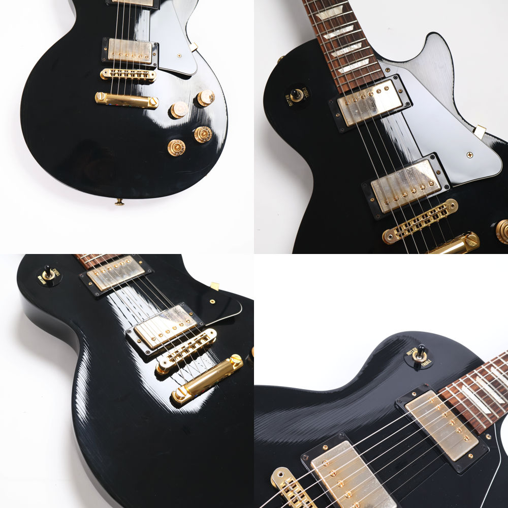 【中古】 エレキギター Gibson Les Paul Studio Ebony(Black) 2017年製 ギブソン レスポールスタジオ 3.82kg クラック