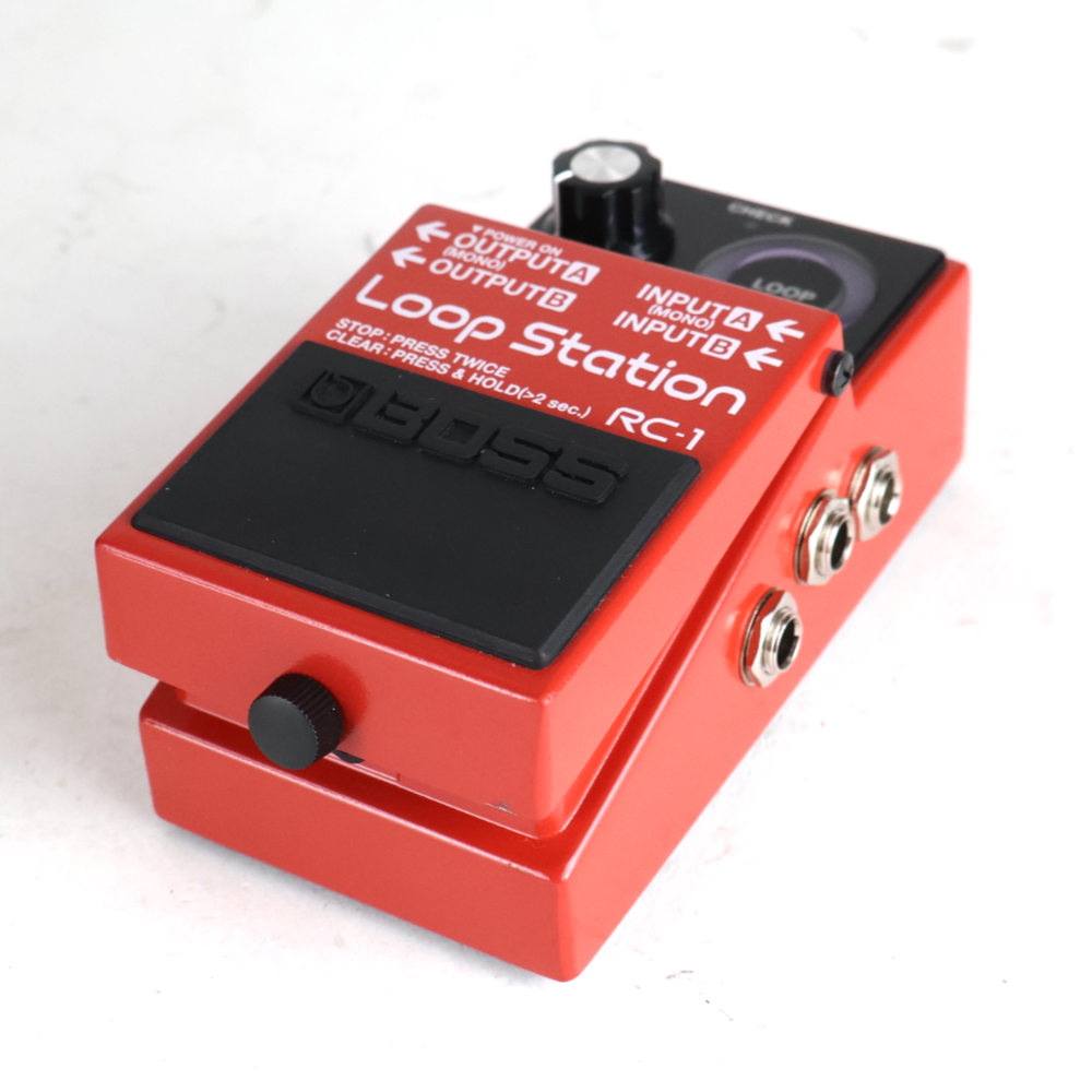 【中古】 ループステーション エフェクター BOSS RC-1 Loop Station ボス ギターエフェクター 斜めアングル画像