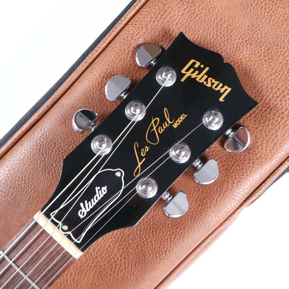 【中古】 エレキギター GIBSON Les Paul Studio Ebony Black 2021年製 3.94kg ギブソン レスポール スタジオ ブラック ヘッド画像