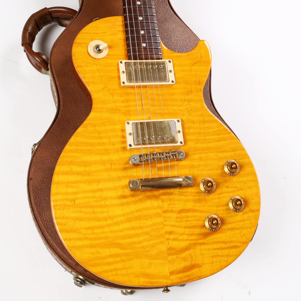 【中古】 エレキギター Gibson Les Paul Junior Special Plus Trans Amber Gold Hardware 2001年製 ギブソン レスポール ジュニアスペシャル  AAメイプルトップ ボディ画像 