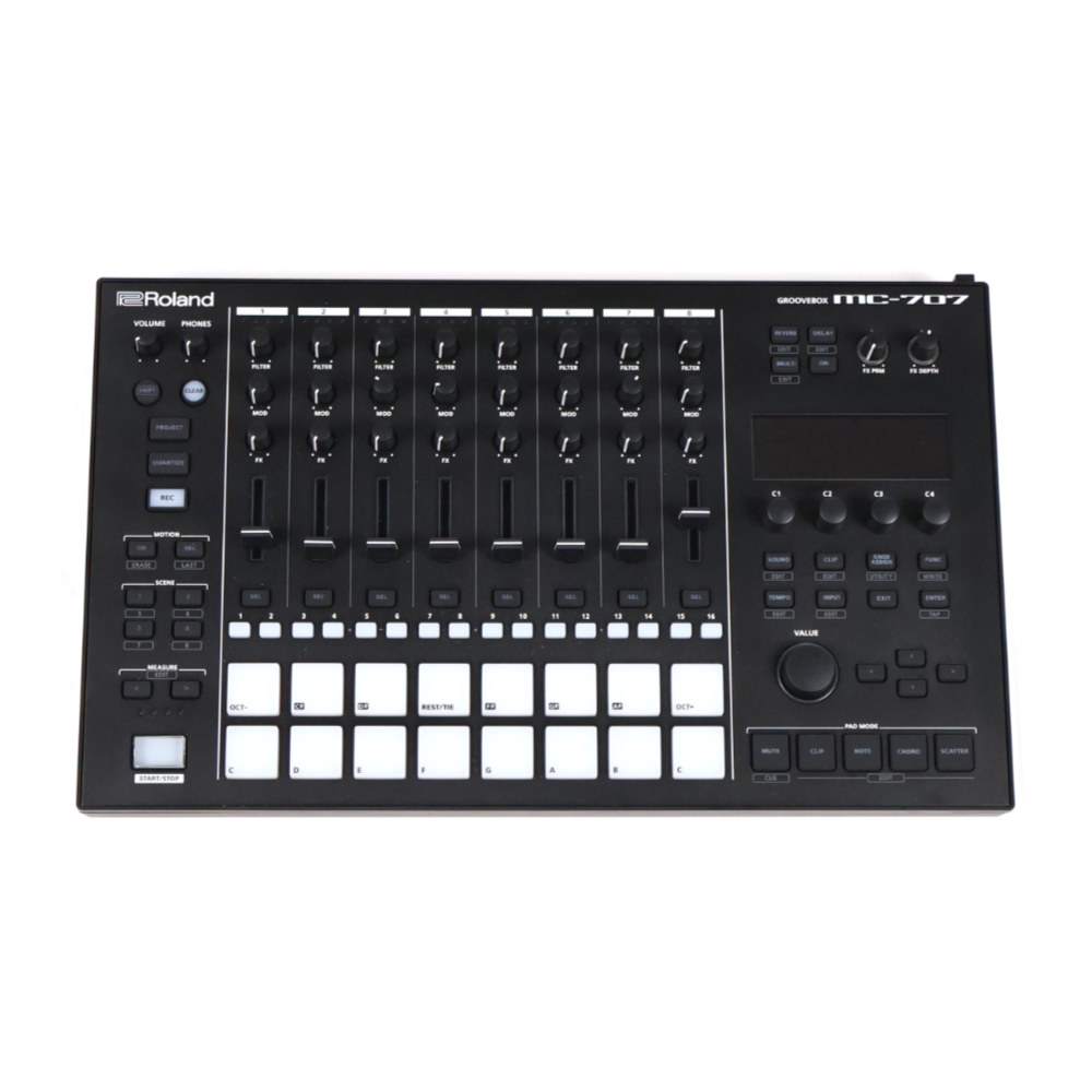 【中古】 ローランド ROLAND MC-707 GROOVEBOX グルーヴボックス トップ画像