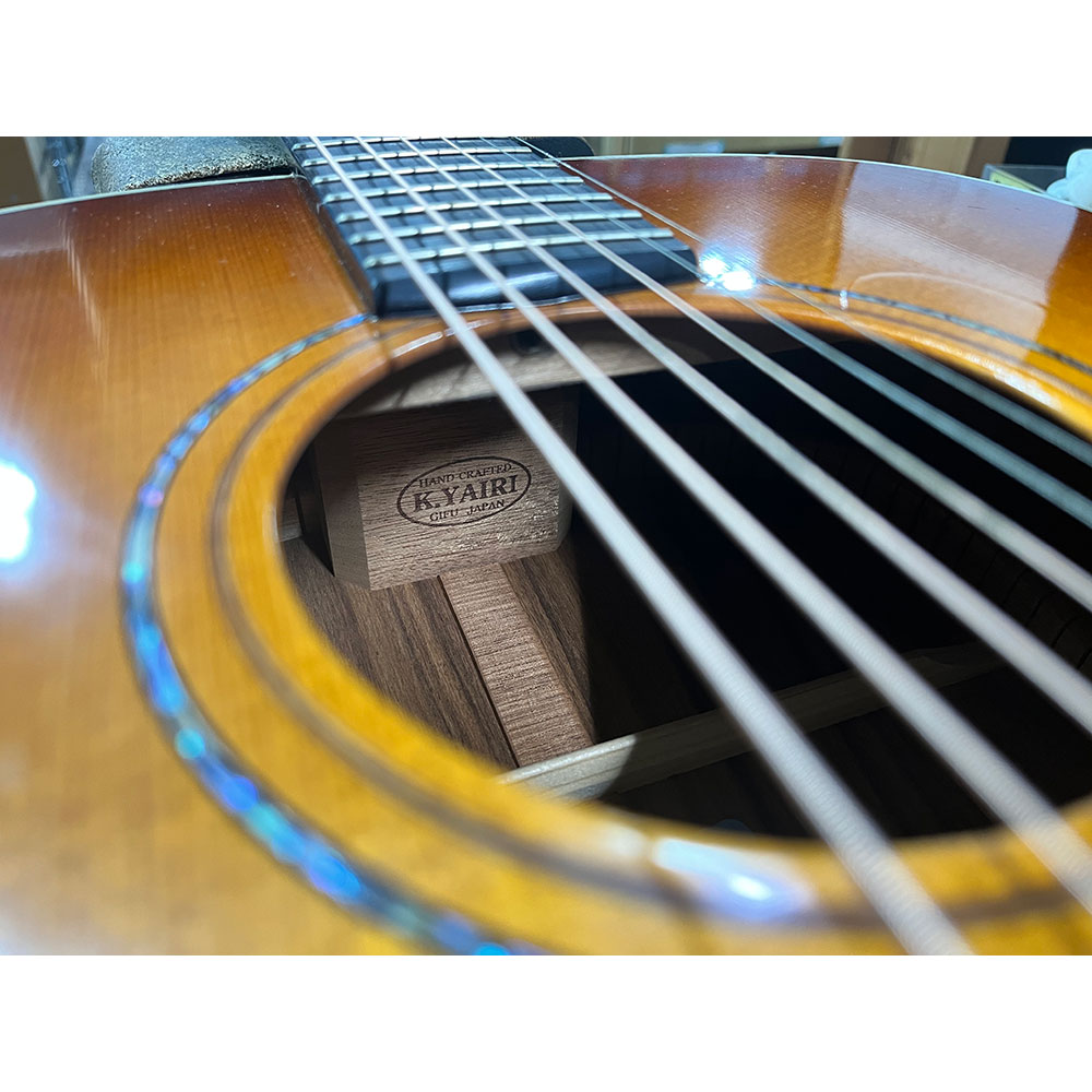 【中古】 アコースティックギター K.Yairi LO-95A CTM 2020年製 Kヤイリ エアリーブレーシング 日本製 MADE IN JAPAN 刻印