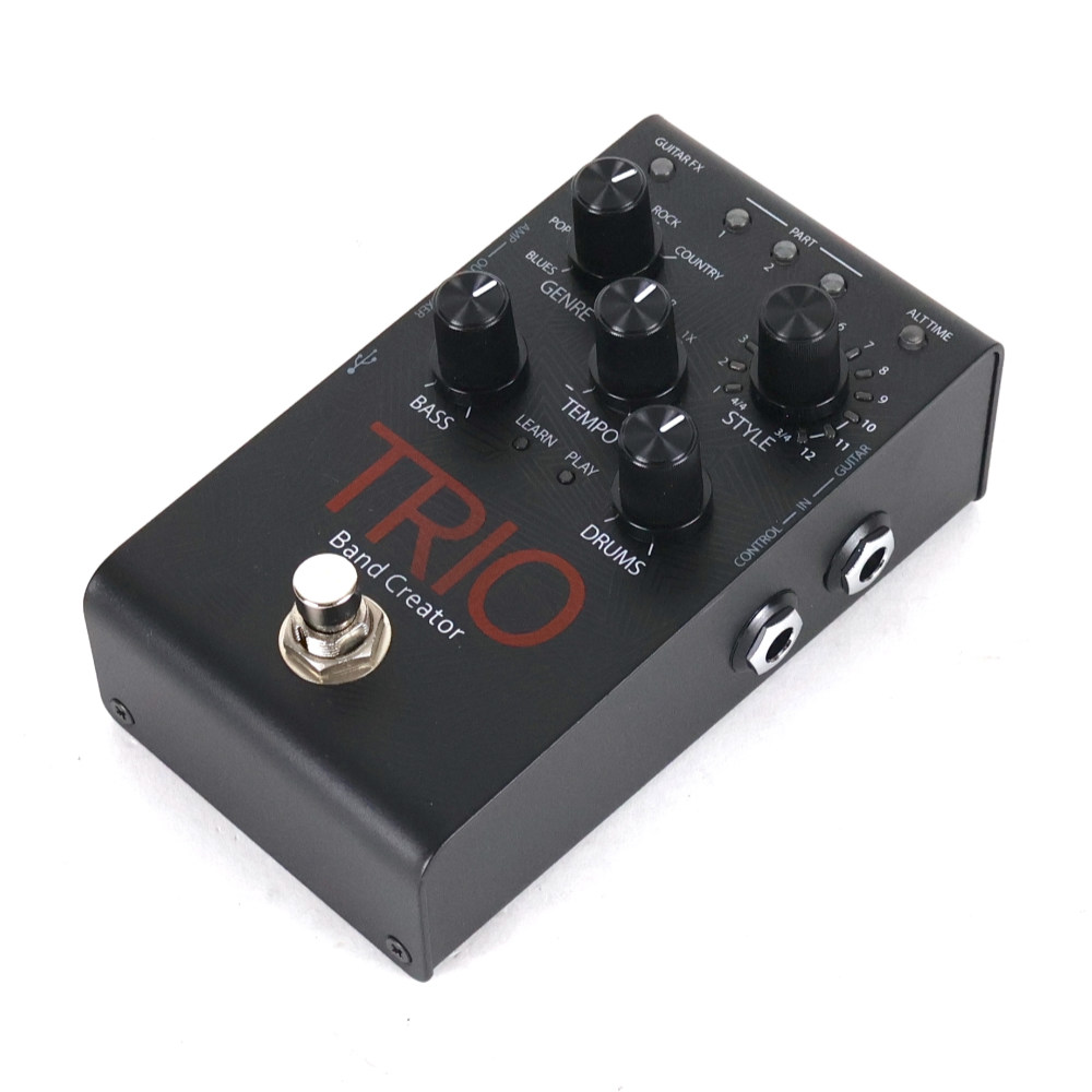 【中古】 Digitech TRIO デジテック ギターエフェクター ルーパー 斜めアングル画像