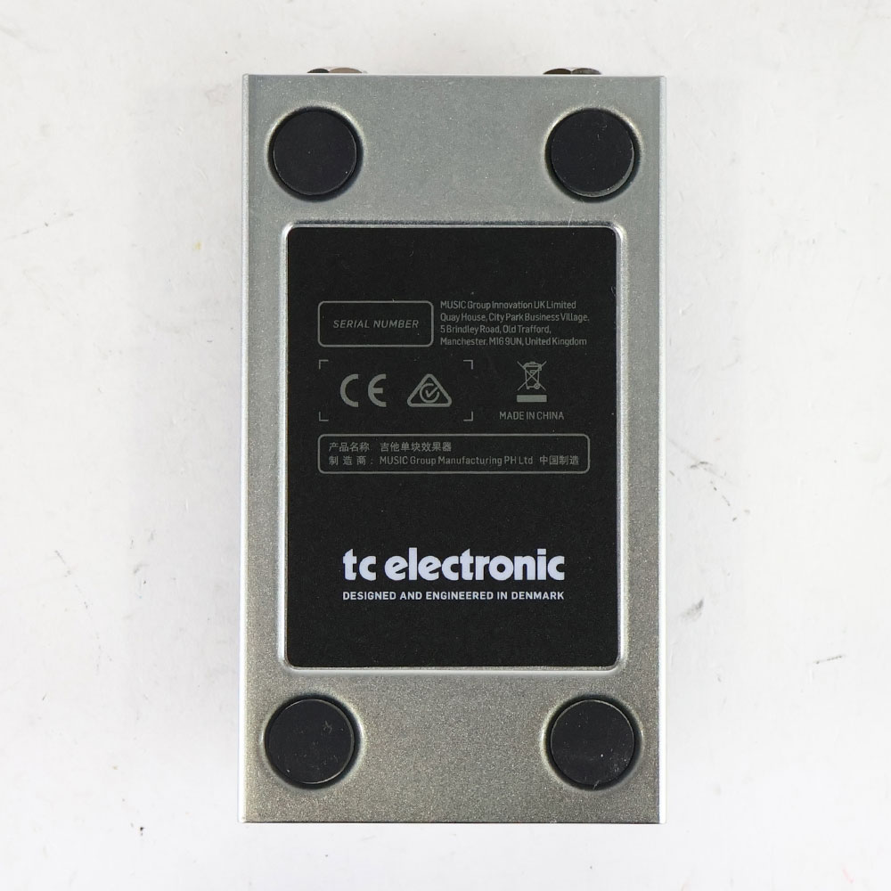 【中古】 tc electronic CRESCENDO AUTO SWELL エフェクター 裏面