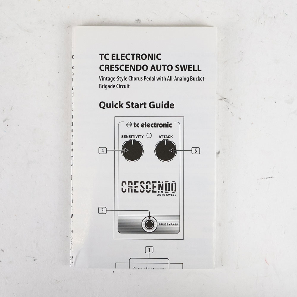 【中古】 tc electronic CRESCENDO AUTO SWELL エフェクター 付属品