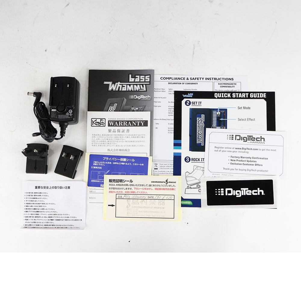 【中古】 ベース ワーミー Digitech bass Whammy ベースエフェクター 付属品