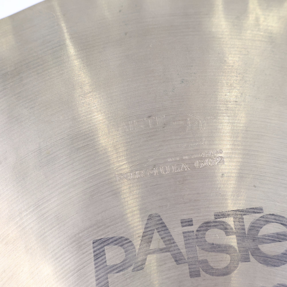 【中古】 ハイハットシンバル パイステ PAISTE Formula 602 14インチ ペア 1970s ビンテージシンバル アップ