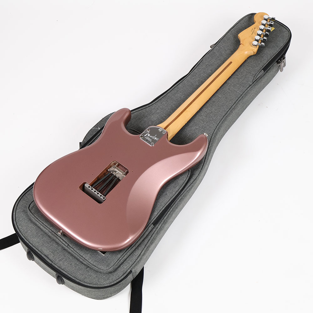 【中古】 エレキギター Fender American Deluxe Stratocaster Rosewood Fingerboard Burgundy Mist Metallic Mod. 2013年製 リアピックアップ ダンカン JBに交換 メタル彫金ピックガードに交換 背面