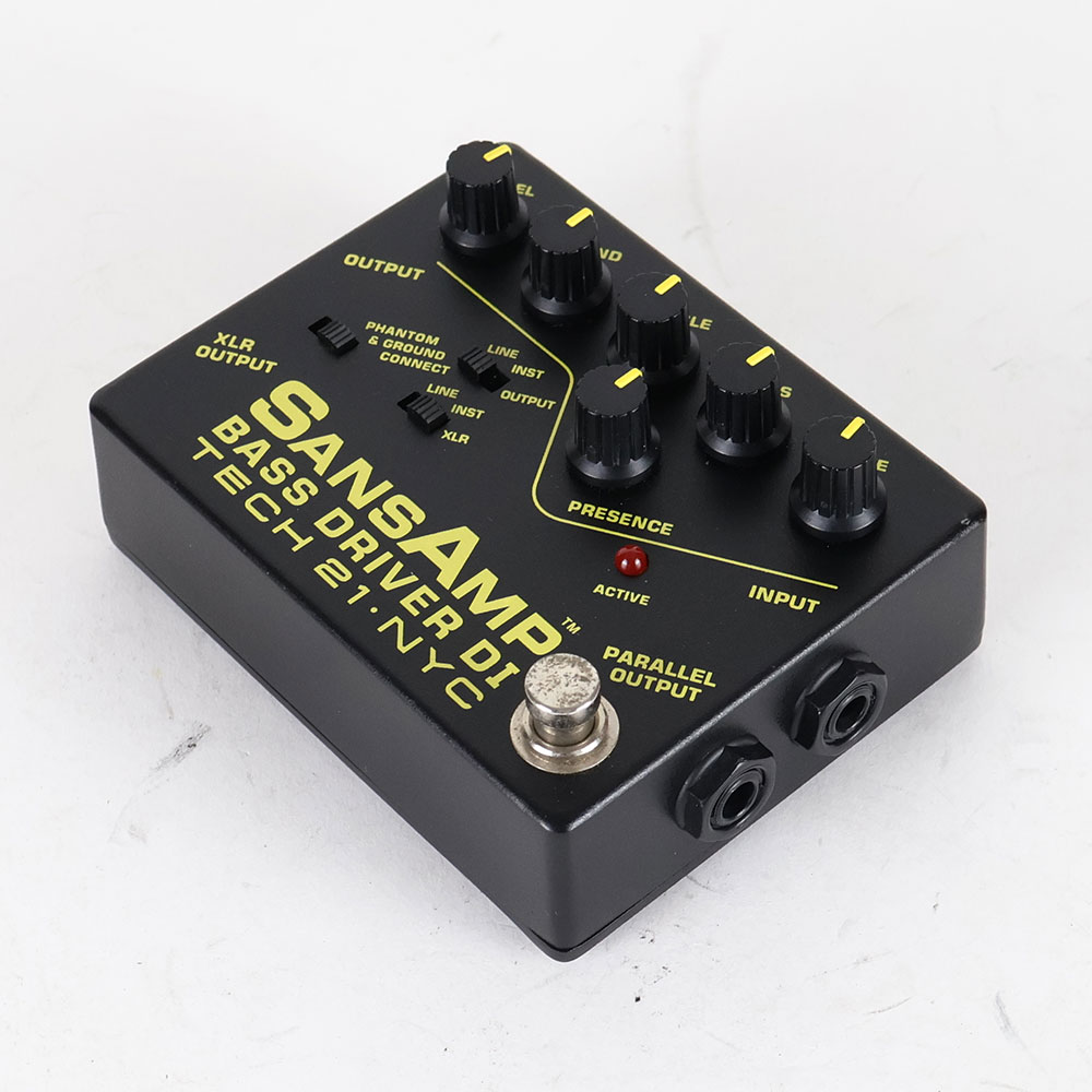 【中古】サンズアンプ ベースドライバーDI TECH21 SansAmp BASS DRIVER DI 旧仕様 ベース用DI プリアンプ 全体
