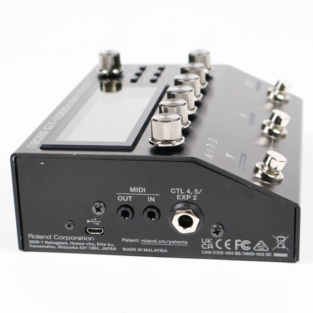 【中古】 マルチエフェクター BOSS GT-1000CORE Guitar Effects Processor ボス 本体画像 斜め 