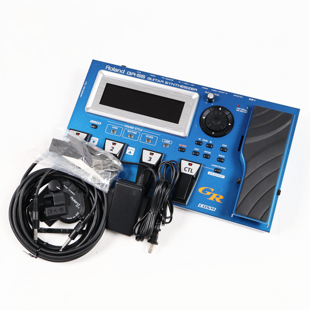 【中古】 ギターシンセサイザー ROLAND GR-55GK ローランド GK-3ピックアップ同梱