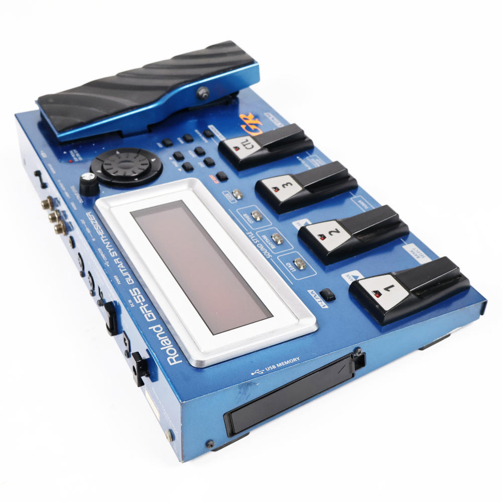 【中古】 ギターシンセサイザー ROLAND GR-55 ローランド 本体画像 斜め
