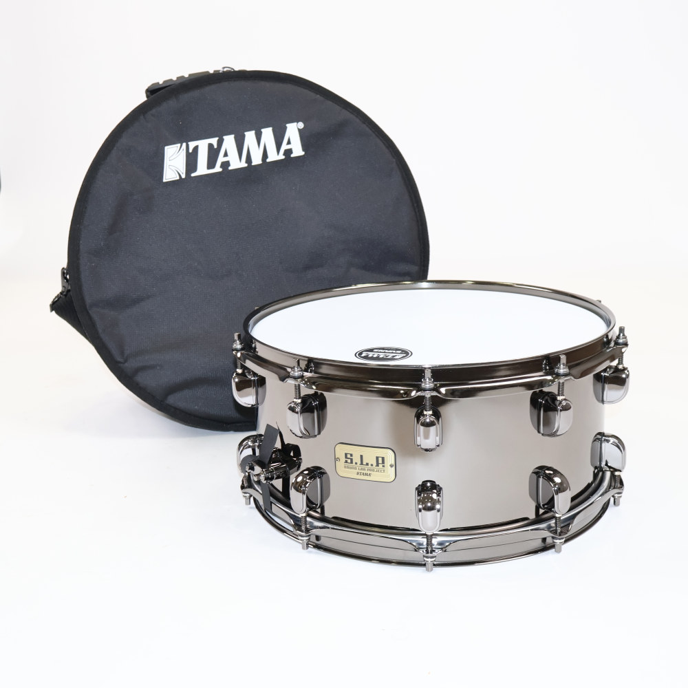 【中古】 スネアドラム タマ TAMA LBR1465 S.L.P. Black Brass14x6.5 スネアドラム