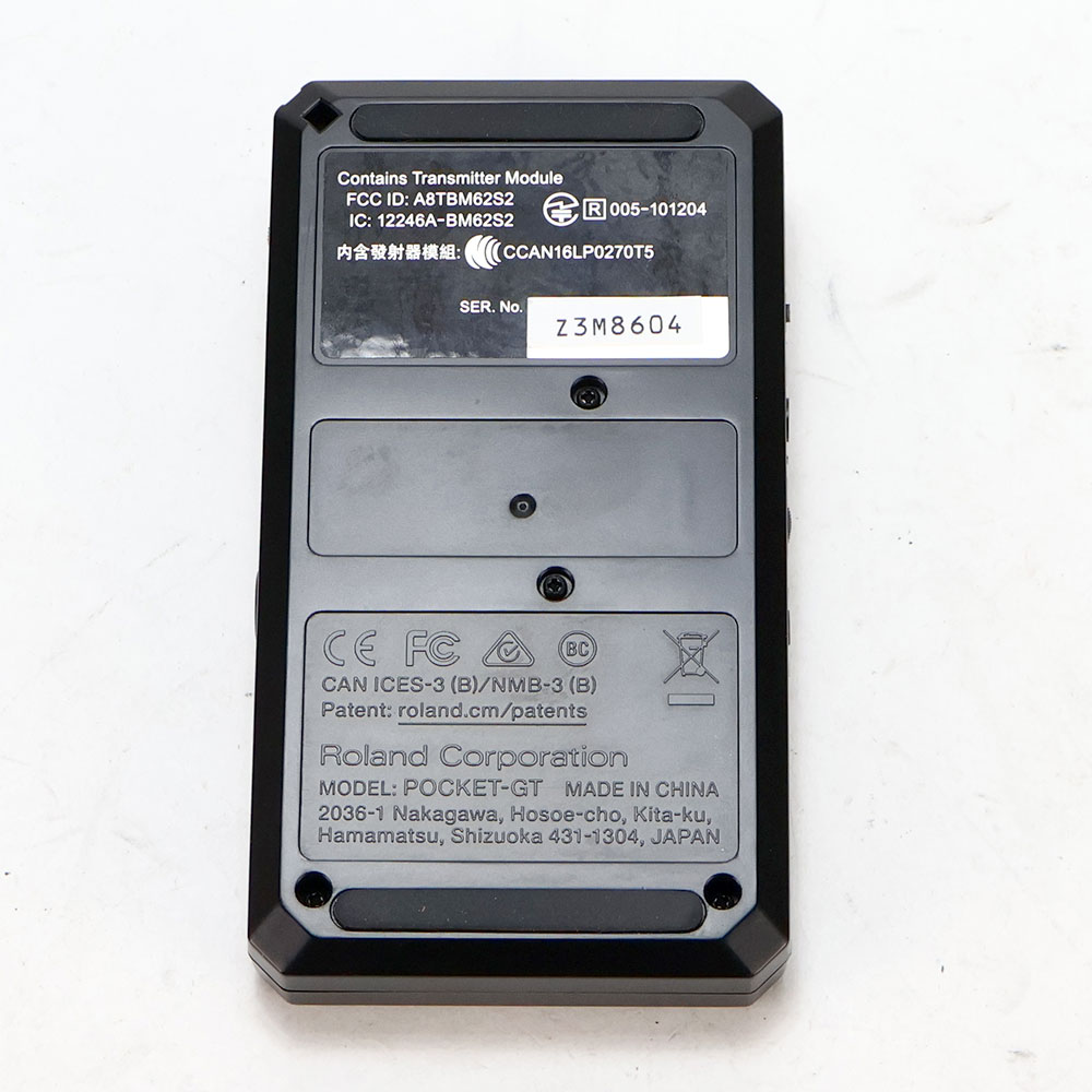 【中古】 マルチエフェクター BOSS Pocket GT 背面