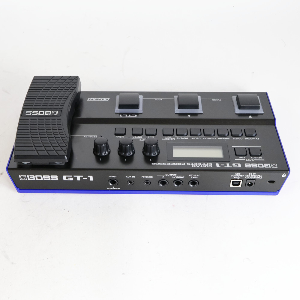 【中古】ボス マルチエフェクター BOSS GT-1 Guitar Effect Processor 側面