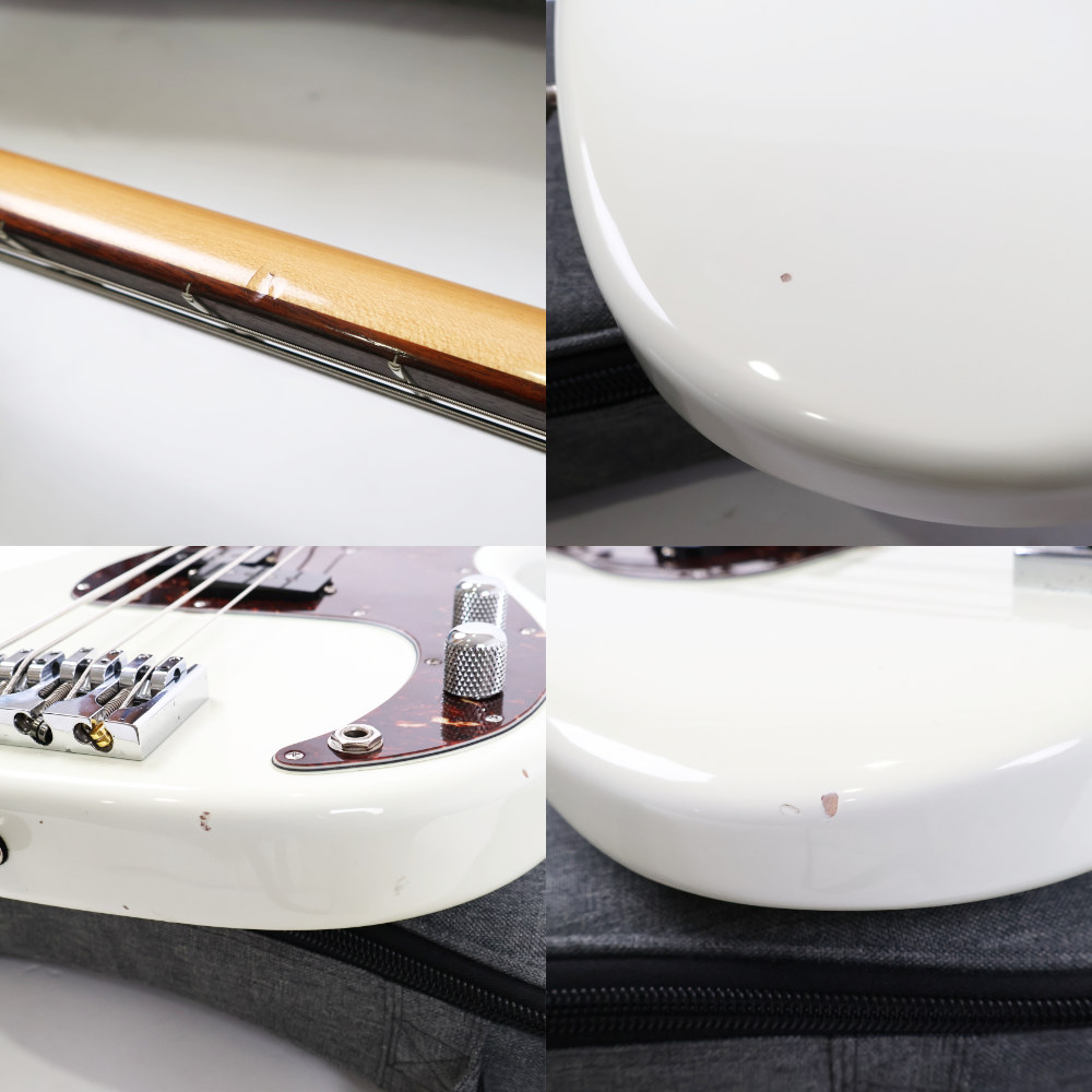 【中古】Mike Lull マイクルル P4 Olympic White PBスタイル マッチングヘッド エレキベース 3.38kg 傷