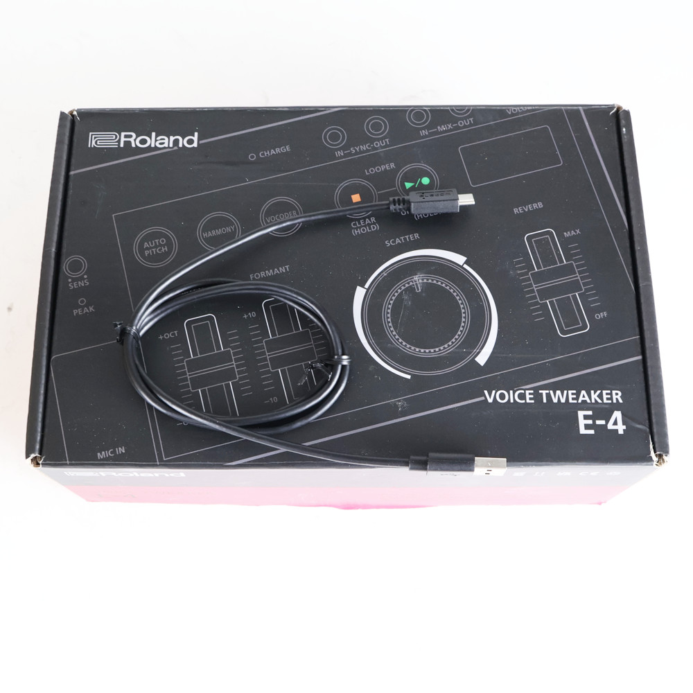 【中古】 ROLAND E-4 VOICE TWEAKER AIRA COMPACT ボーカル用エフェクター ボーカル用ルーパー 付属品