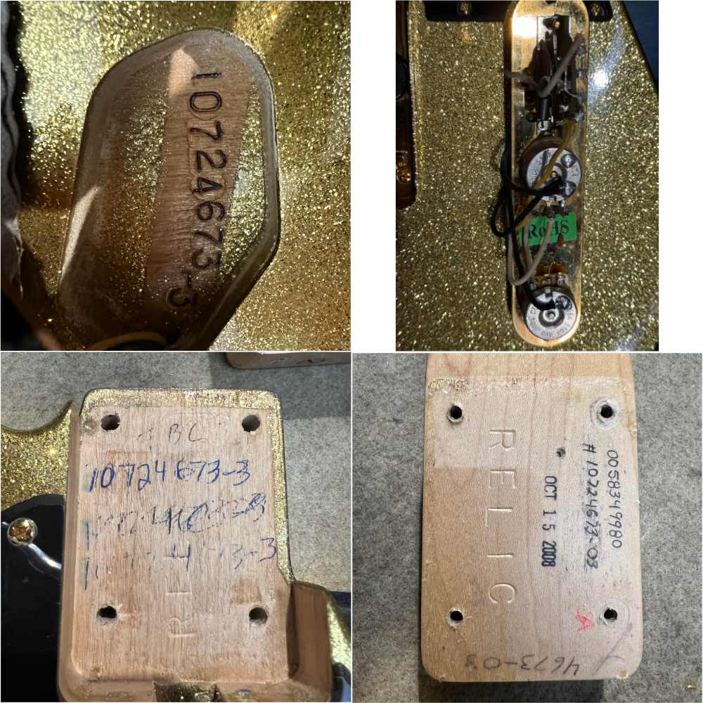 【中古】 エレキギター Fender Custom Shop TBC  1963 Telecaster NOS Black and Gold 2008年製 フェンダー カスタムショップ テレキャスター ブラック ＆ ゴールド 詳細画像