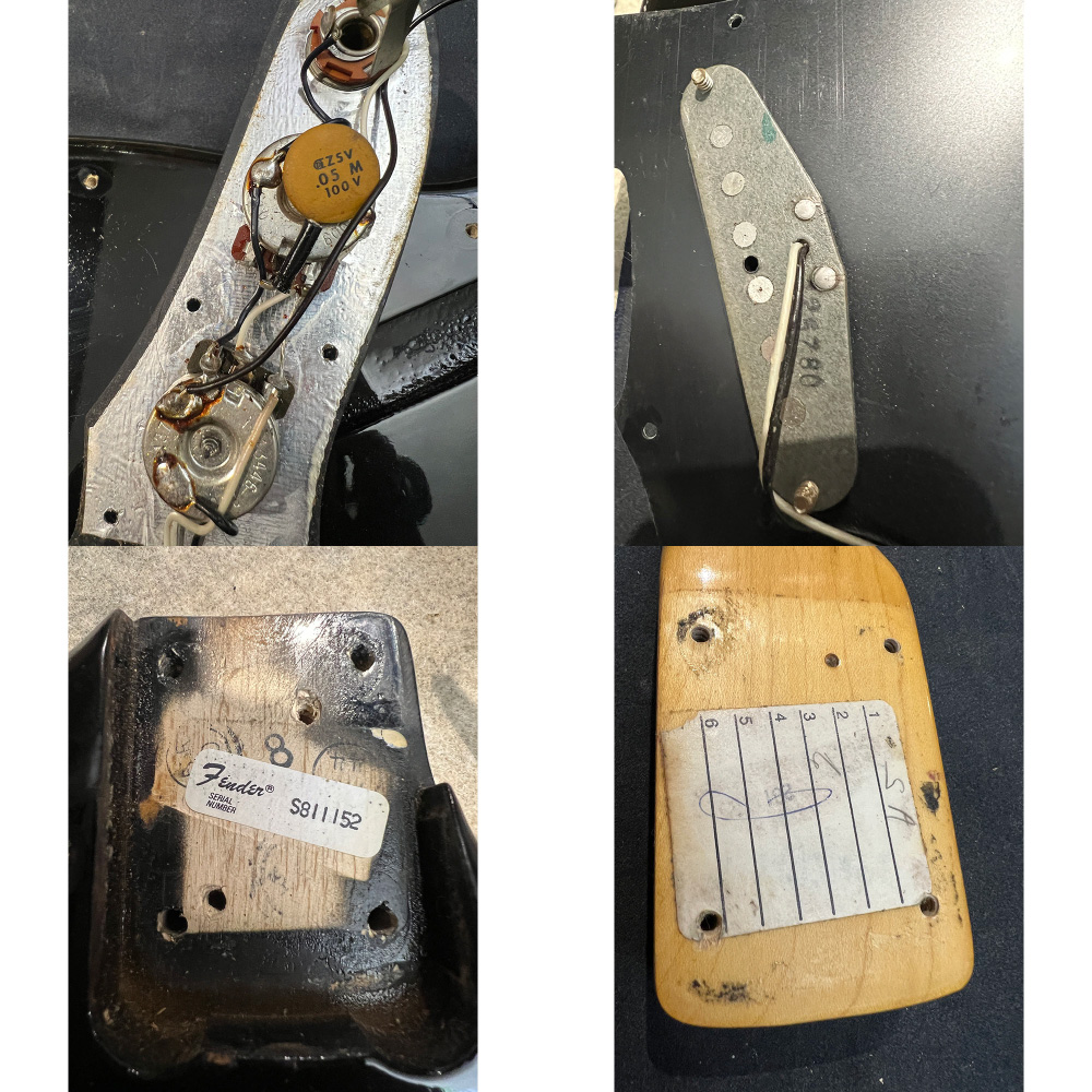 【中古】フェンダー ミュージックマスター Fender Musicmaster Black 1980年製 ヴィンテージ エレキギター ネック、ピックアップ