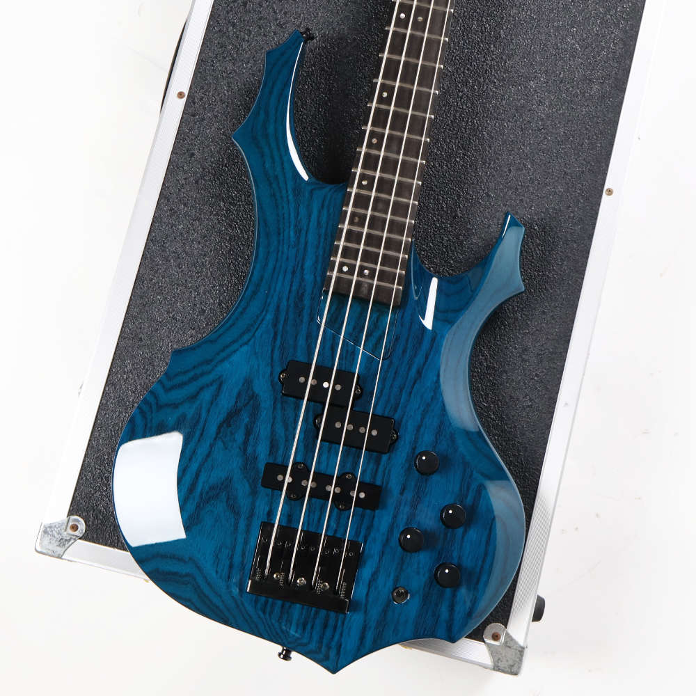 【中古】 エレキベース ESP Forest Bass See Thru Blue フォレストベース ボディ画像