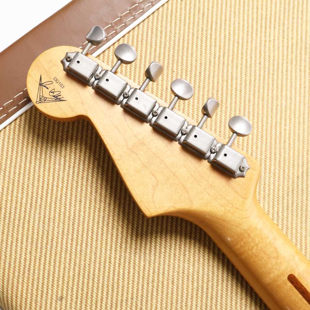 【中古】 エレキギター Fender Custom Shop MBS 1954 Stratocaster Closet Classic Lake Placid Blue Master Built by Dennis Galuszka 2003年製 フェンダーカスタムショップ ストラトキャスター デニス・ガルツカ ヘッド裏画像