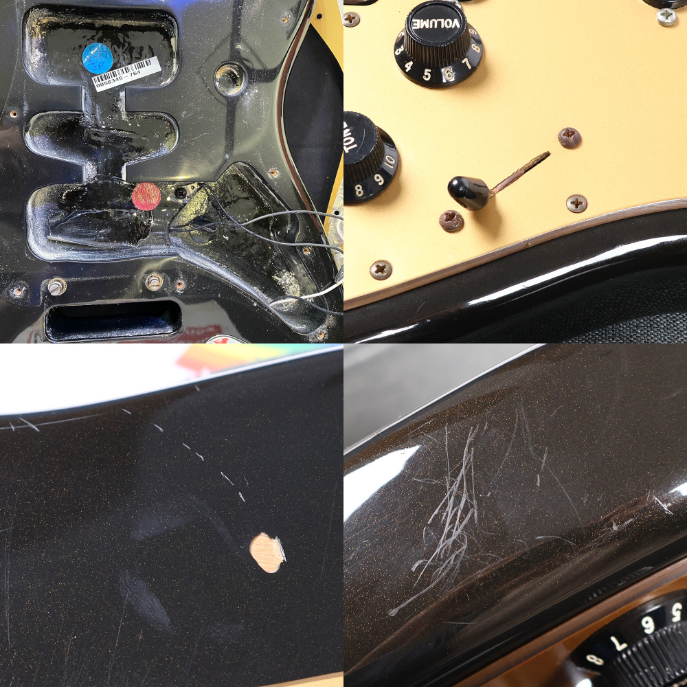 【中古】 エレキギター Fender American Deluxe Stratocaster Maple Fingerboard Montego Black 2004年製 フェンダー アメリカンデラックス ストラトキャスター 傷、打痕