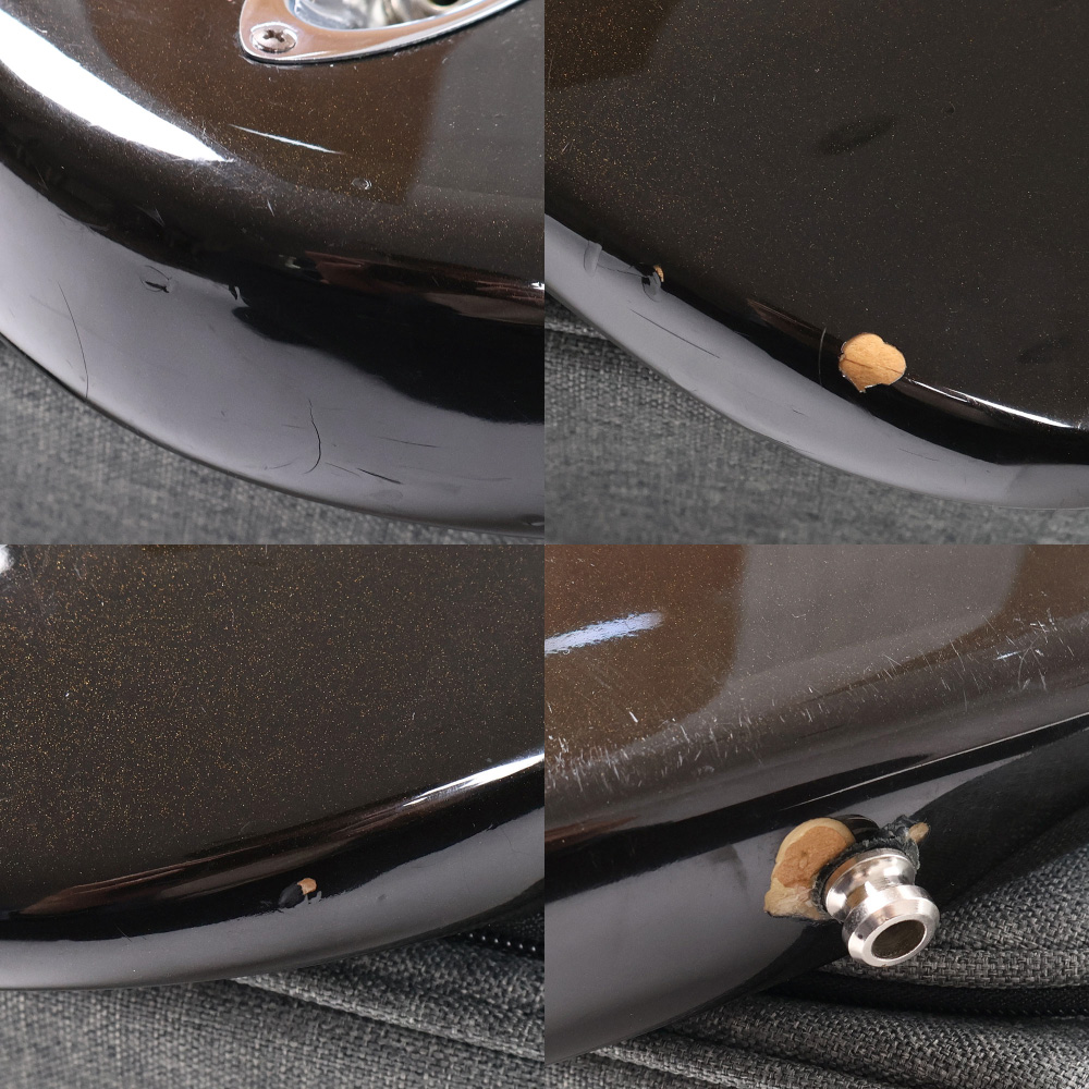 【中古】 エレキギター Fender American Deluxe Stratocaster Maple Fingerboard Montego Black 2004年製 フェンダー アメリカンデラックス ストラトキャスター 傷、打痕