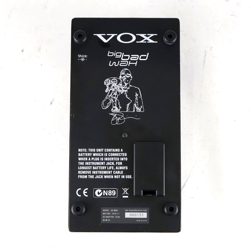 【中古】 ワウペダル ヴォックス VOX JS-WAH Big Bad WAH ボトム画像