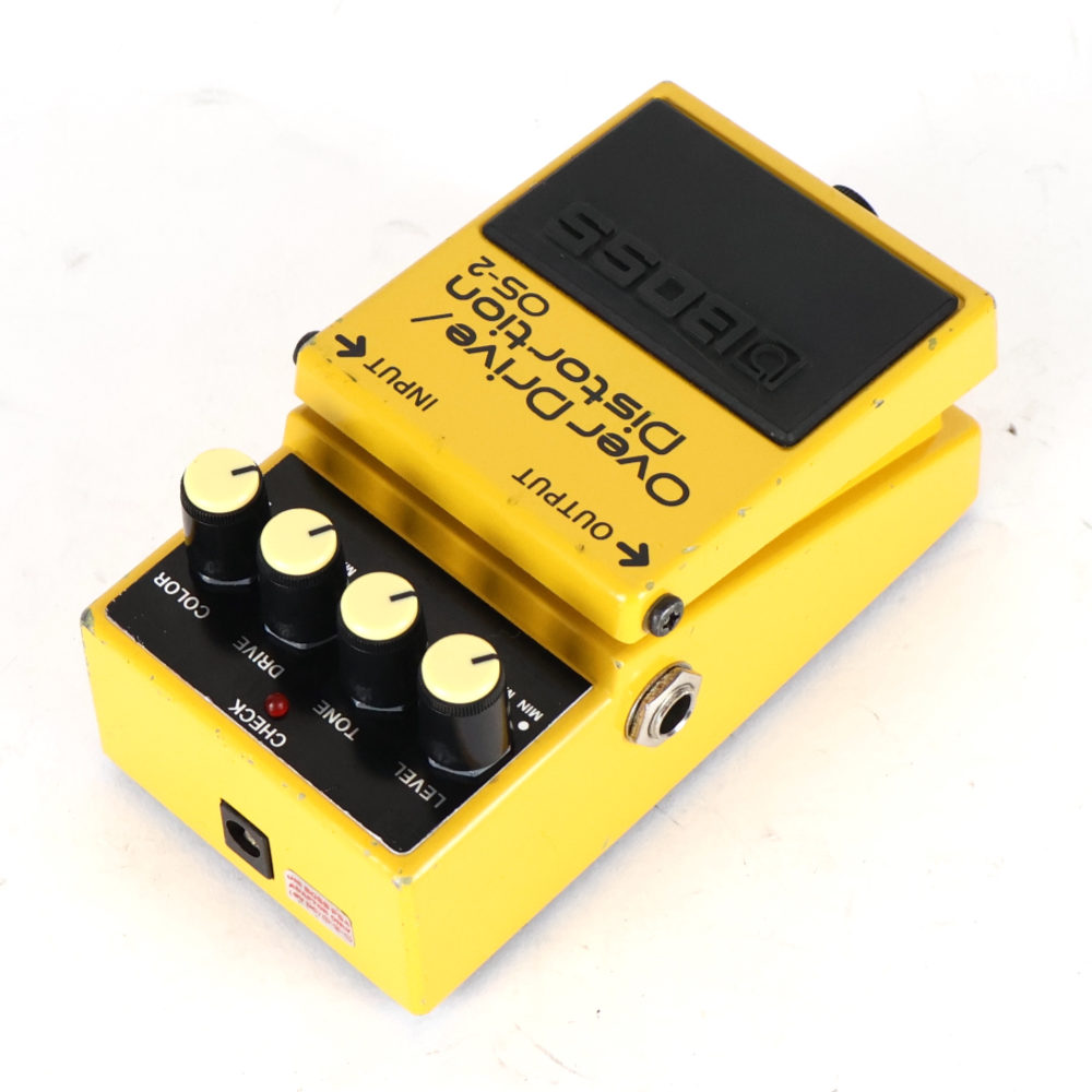 【中古】オーバードライブ ディストーション エフェクター BOSS OS-2 OverDrive Distortion ギターエフェクター リア斜めアングル画像