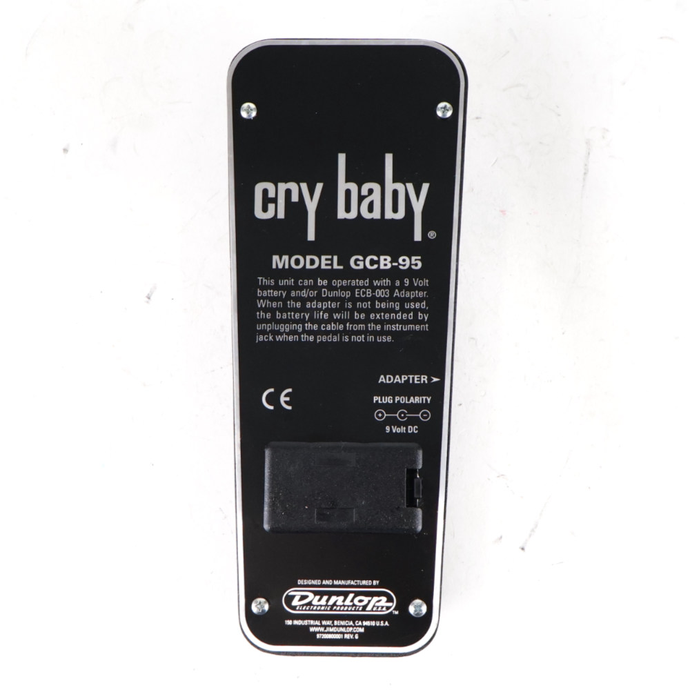 【中古】 ワウ エフェクター JIM DUNLOP Cry Baby GCB-95 ワウペダル ボトム画像