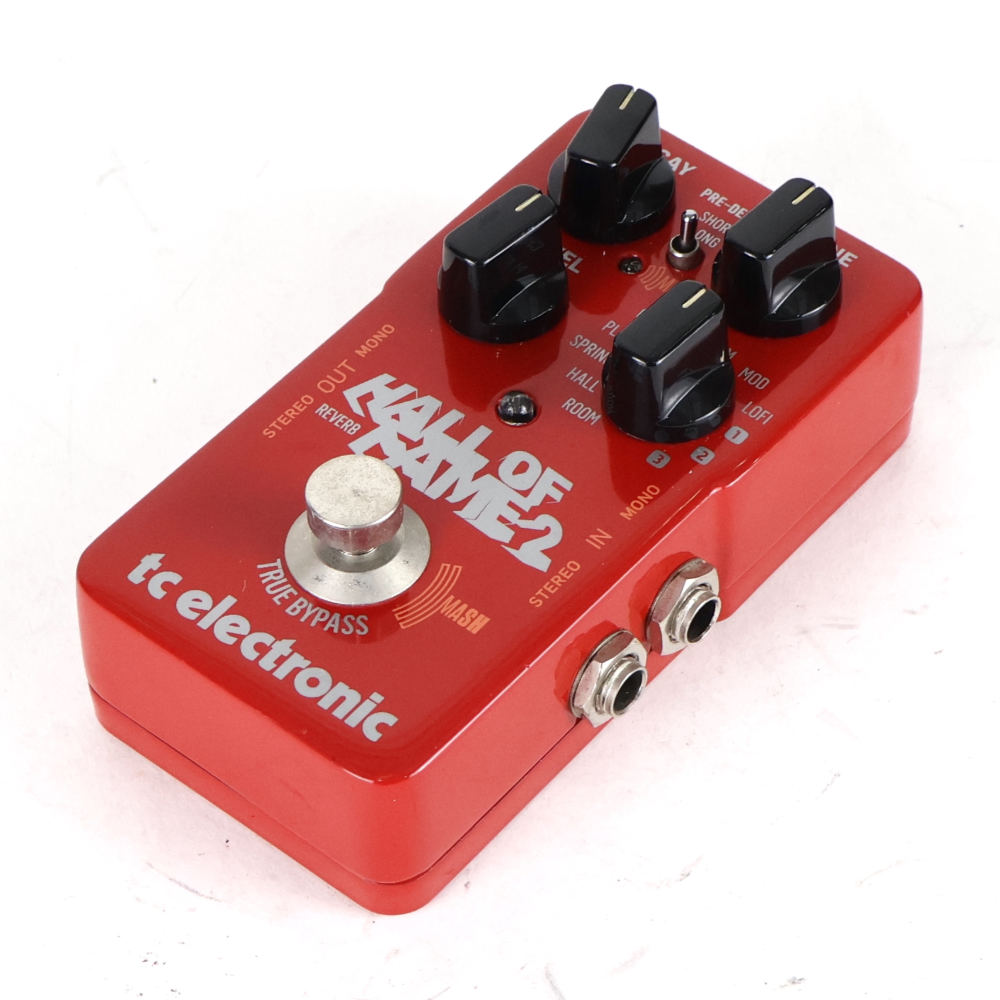 【中古】 エフェクター tc electronic HALL OF FAME 2 MINI REVERB リバーブ ギターエフェクター TCエレクトロニック 斜めアングル画像