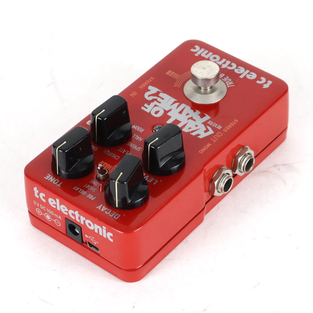 【中古】 エフェクター tc electronic HALL OF FAME 2 MINI REVERB リバーブ ギターエフェクター TCエレクトロニック リア斜めアングル画像
