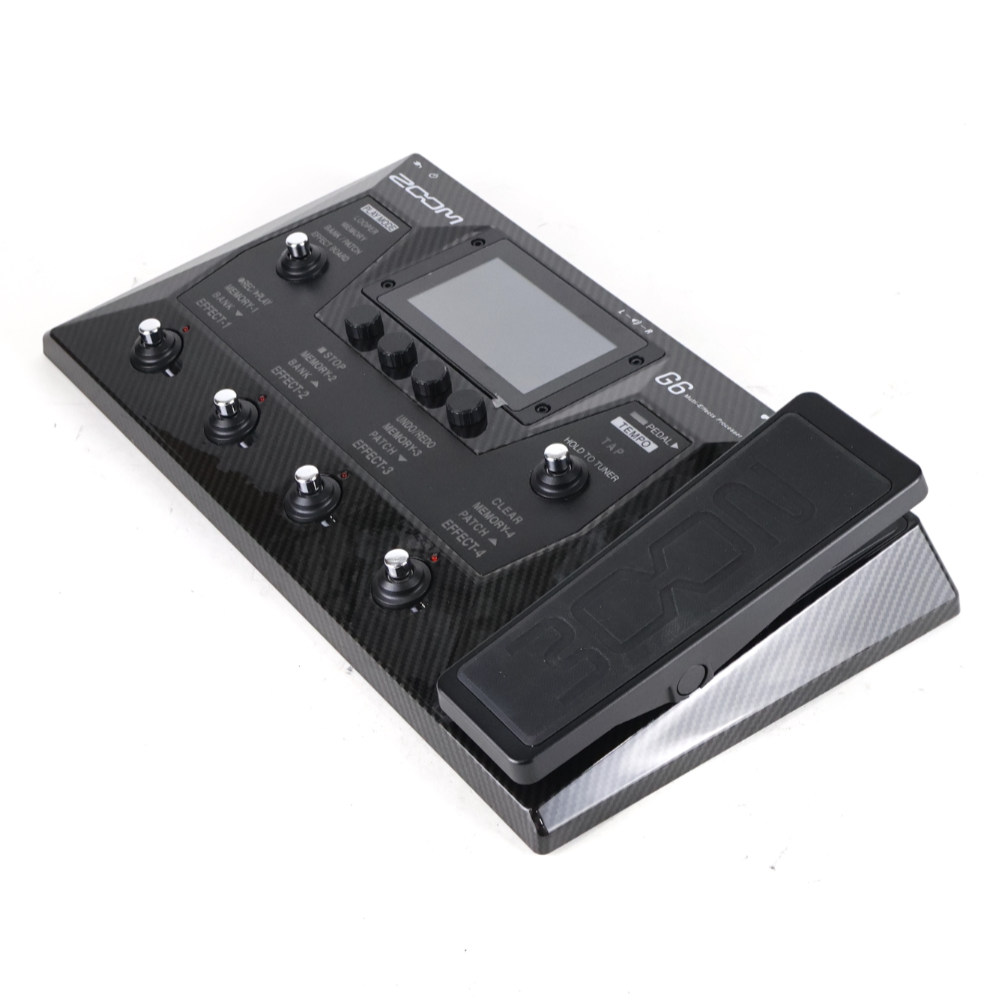 【中古】 エフェクター ZOOM G6 ギターマルチエフェクター ズーム 斜めアングル画像
