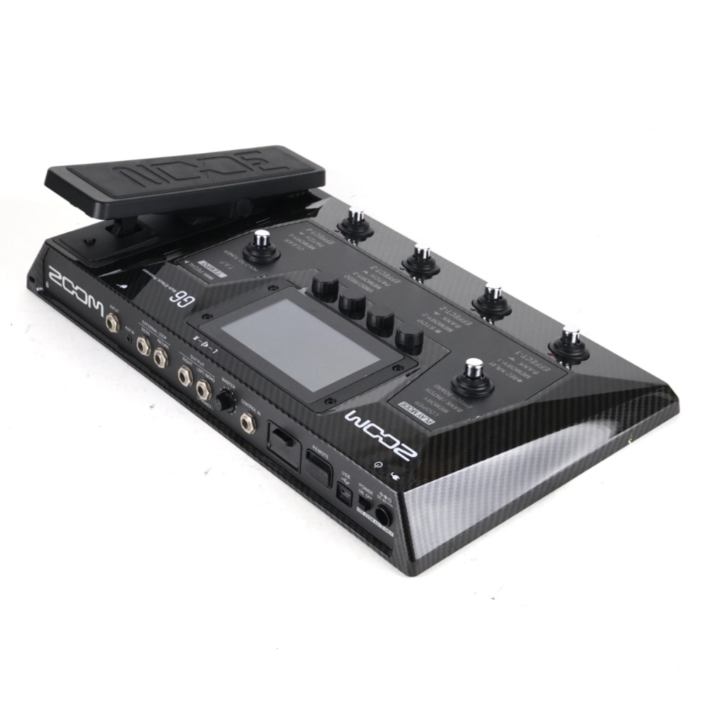 【中古】 エフェクター ZOOM G6 ギターマルチエフェクター ズーム リア斜めアングル画像