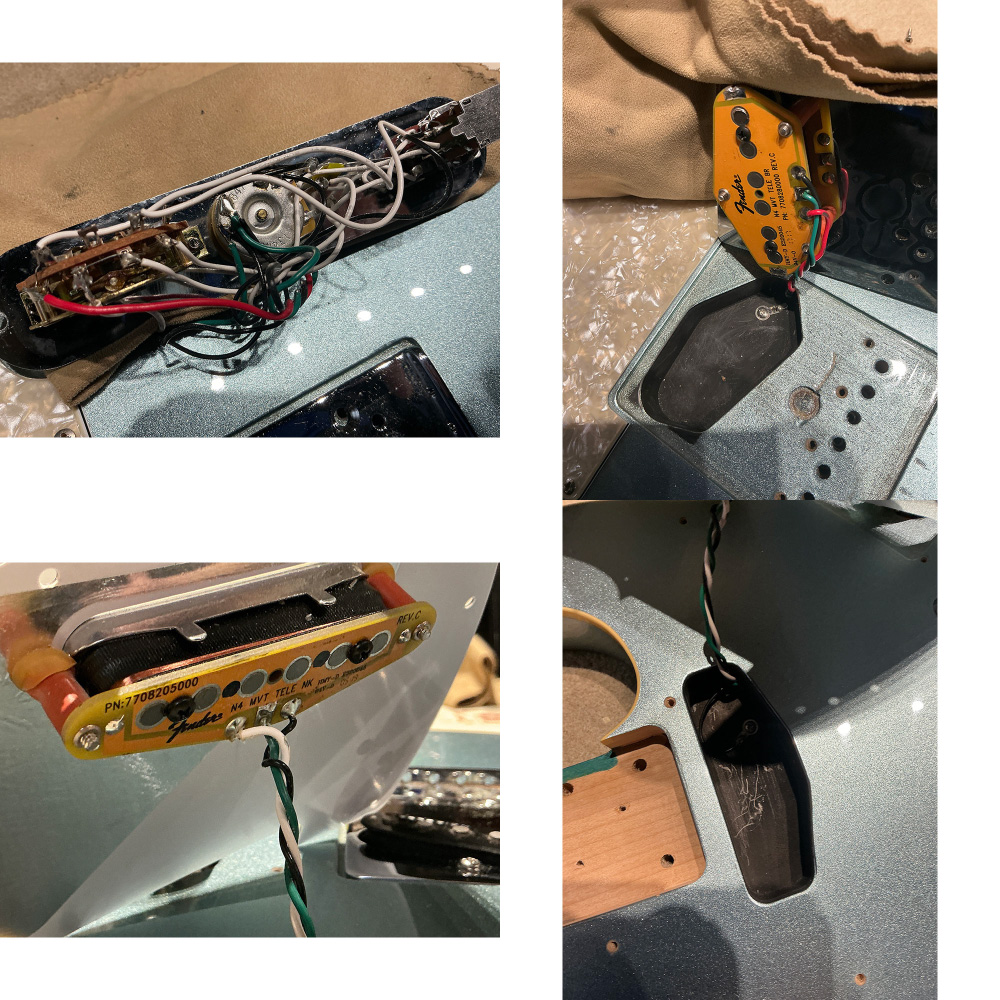 【中古】 エレキギター Fender Made in Japan Modern Telecaster Rosewood Fingerboard Mystic Ice Blue 2019年製 フェンダー モダンテレキャスター 日本製 ハードケース付き ピックアップ、配線
