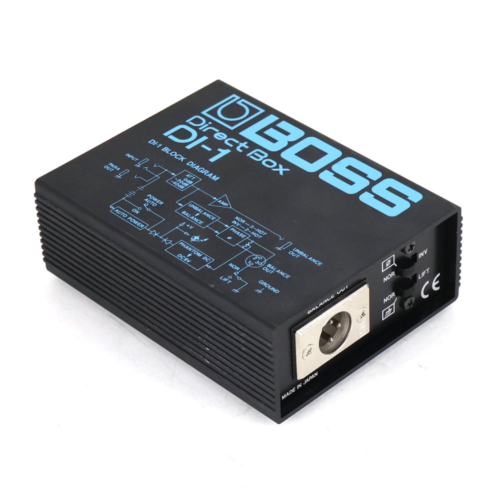 【中古】 ダイレクトボックス DIボックス BOSS DI-1 Direct Box D.Iボックス 斜めアングル画像