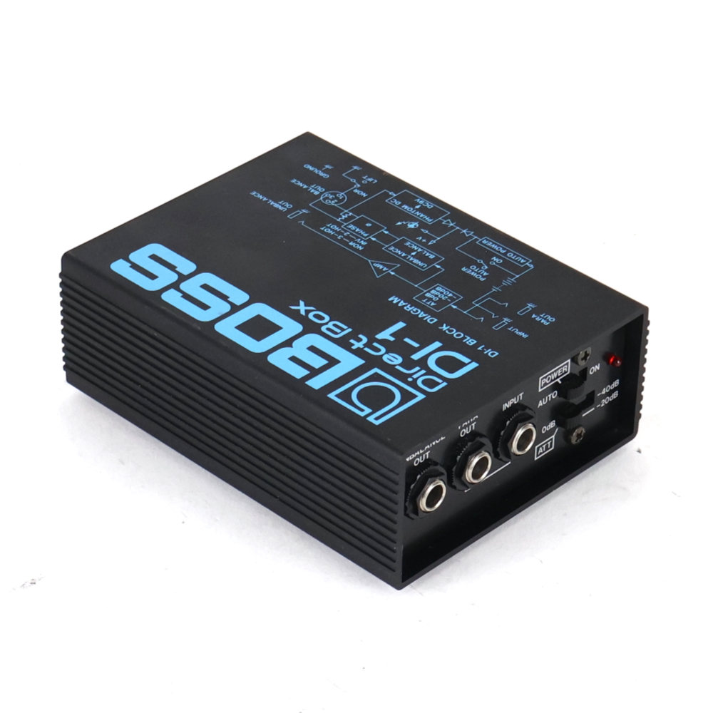 【中古】 ダイレクトボックス DIボックス BOSS DI-1 Direct Box D.Iボックス リア斜めアングル画像