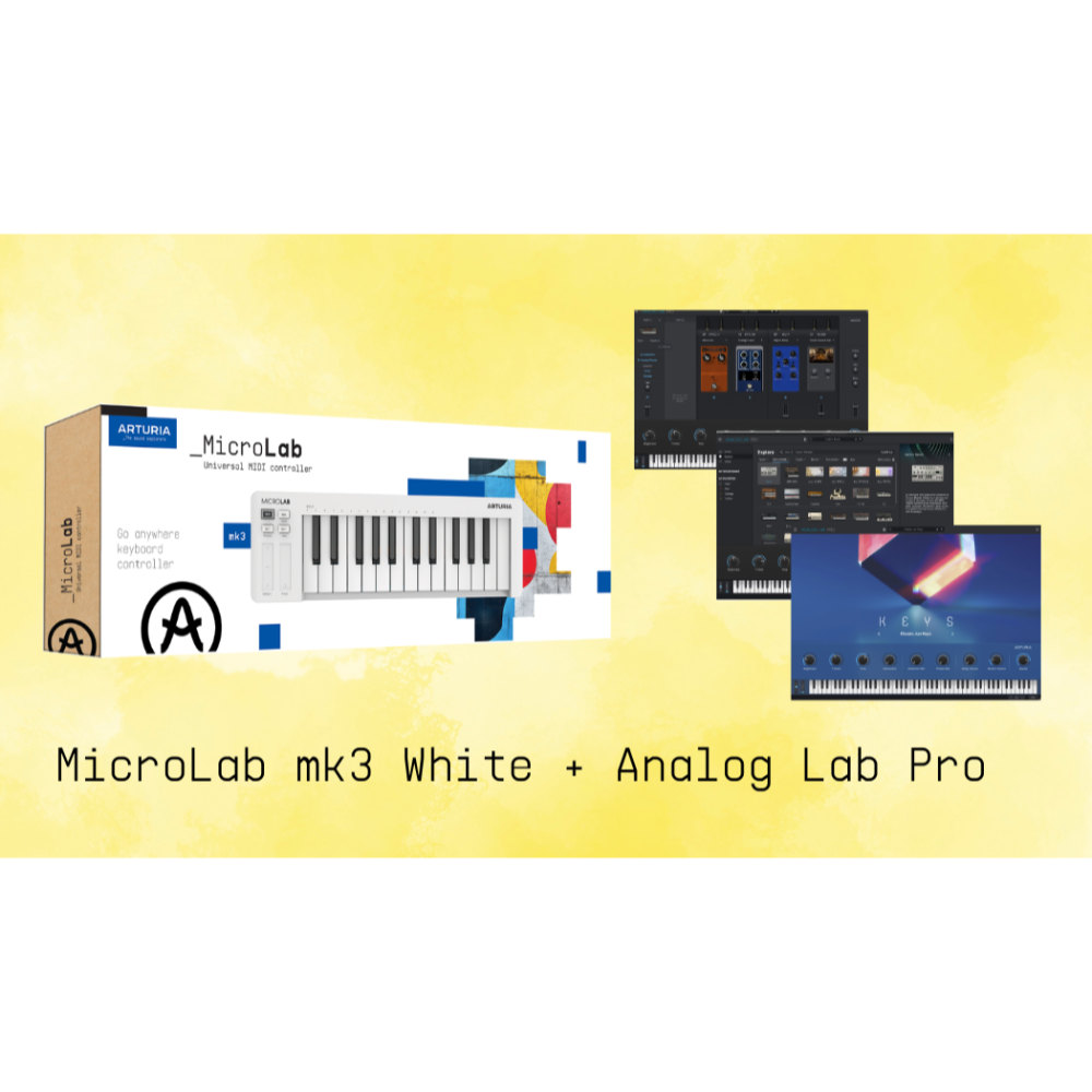 ARTURIA MicroLab mk3 + Analog Lab Pro Bundle USB MIDIキーボードとソフトウェアシンセアナログラボプロのバンドルセット セット画像