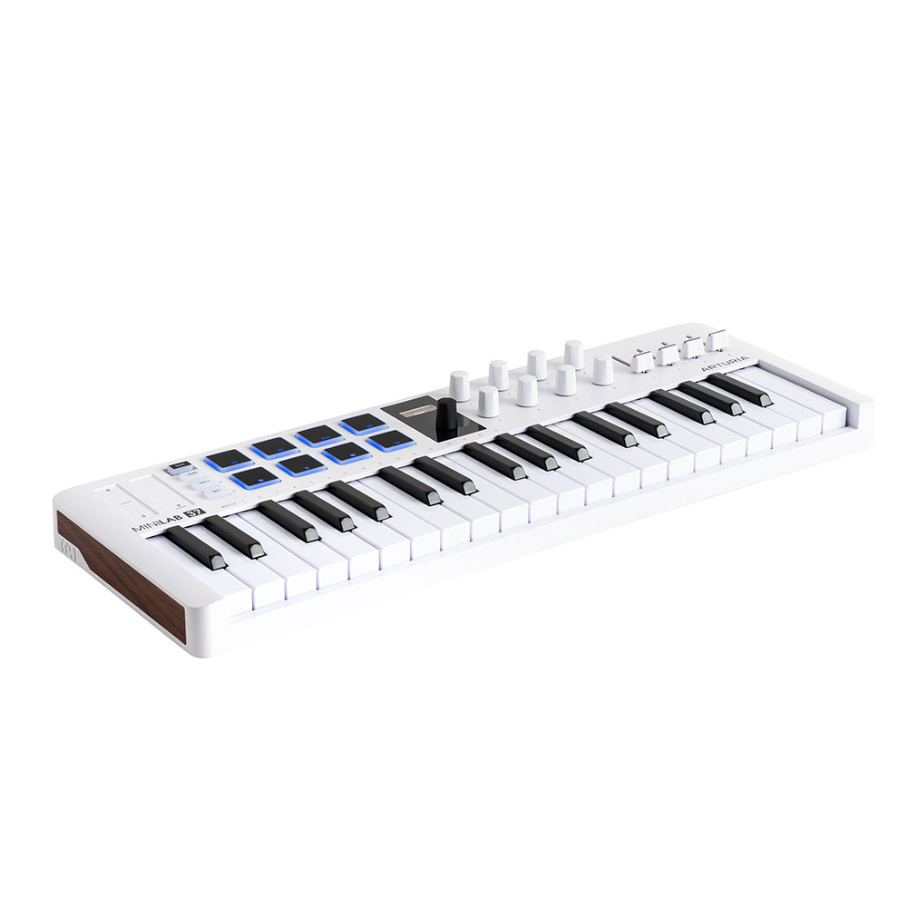 ARTURIA MiniLab 37 WH USB/MIDIキーボード パッド コントローラー 【Analog Lab Intro他バンドルソフト付き】 全体