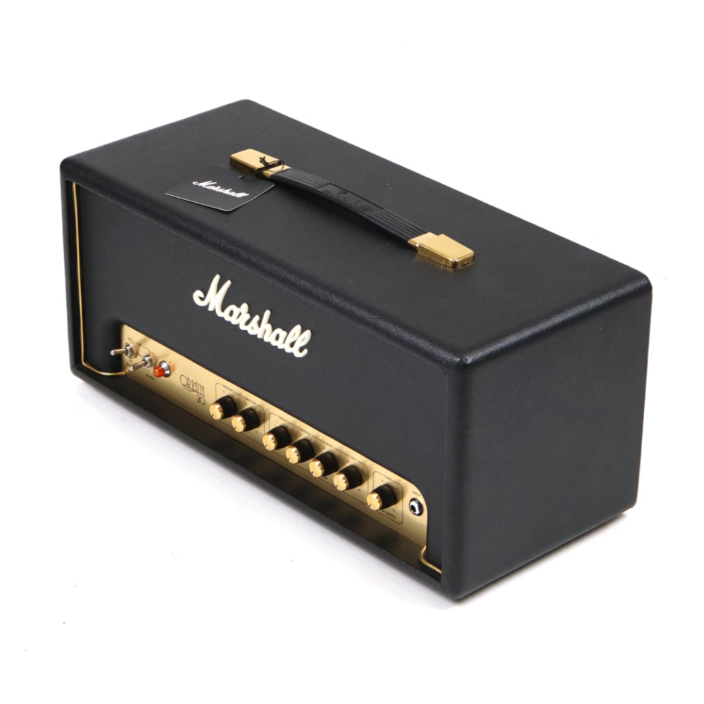 【中古】 MARSHALL ORIGIN20H 20W ギターアンプ ヘッド 真空管アンプ 斜めアングル画像