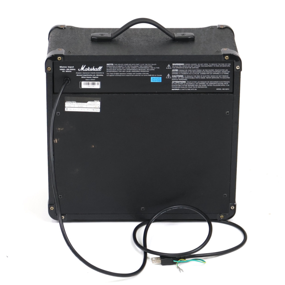 【中古】 ギターアンプ Marshall MG15DFX リア画像