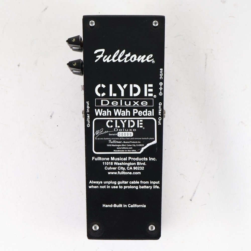 【中古】 Fulltone フルトーン CLYDE Deluxe Wah ワウ ギターエフェクター 底面