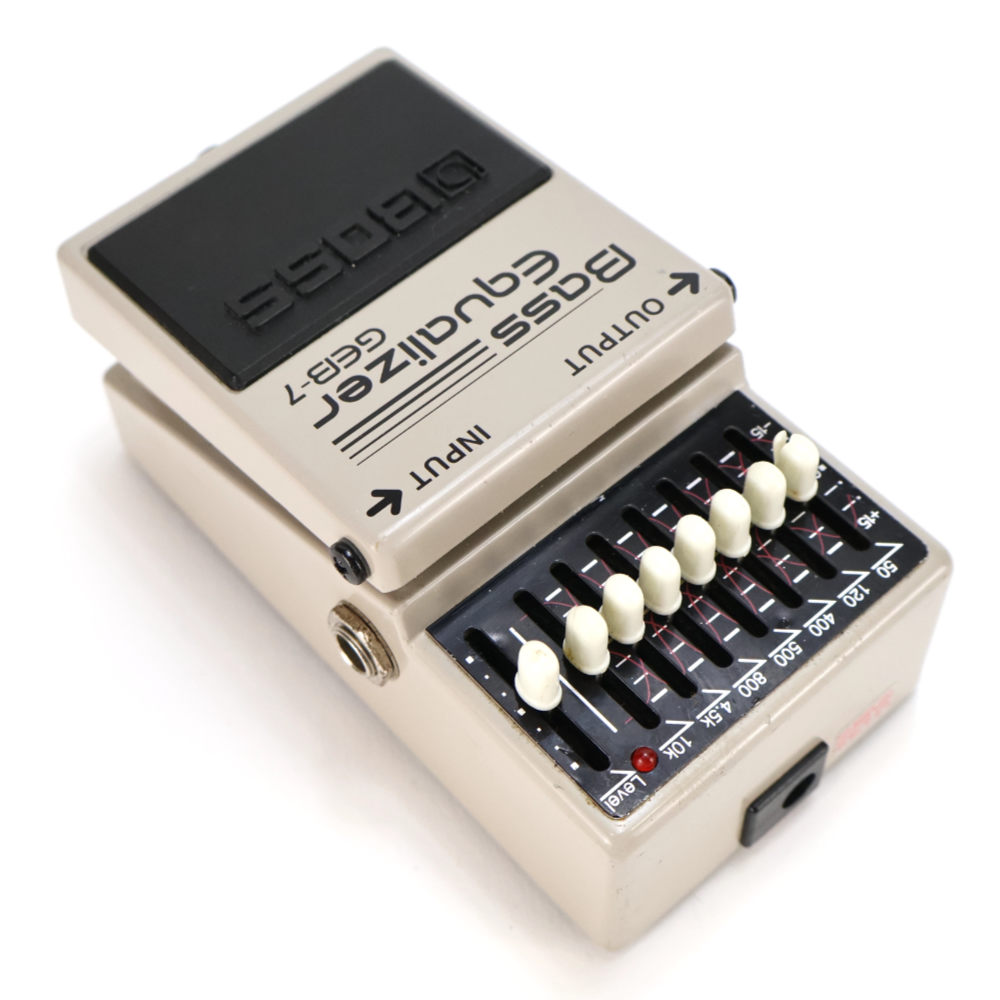 【中古】イコライザー エフェクター BOSS GEB-7 Bass Equalizer ベースエフェクター リア斜めアングル画像