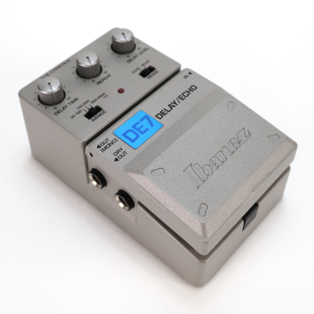 【中古】 ディレイ エコー エフェクター Ibanez DE7 斜めアングル画像