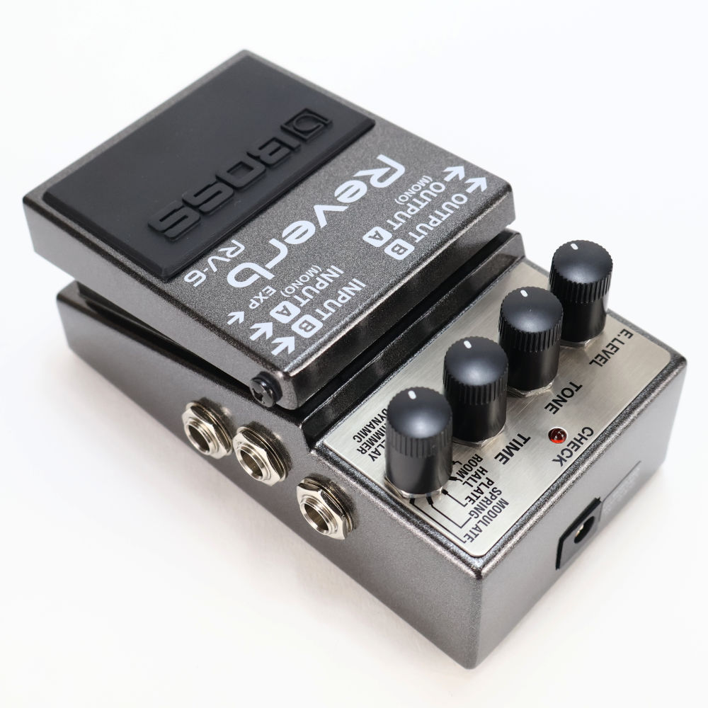 【中古】 リバーブ エフェクターBOSS ボス Reverb RV-6 ギターエフェクター 本体画像 斜め