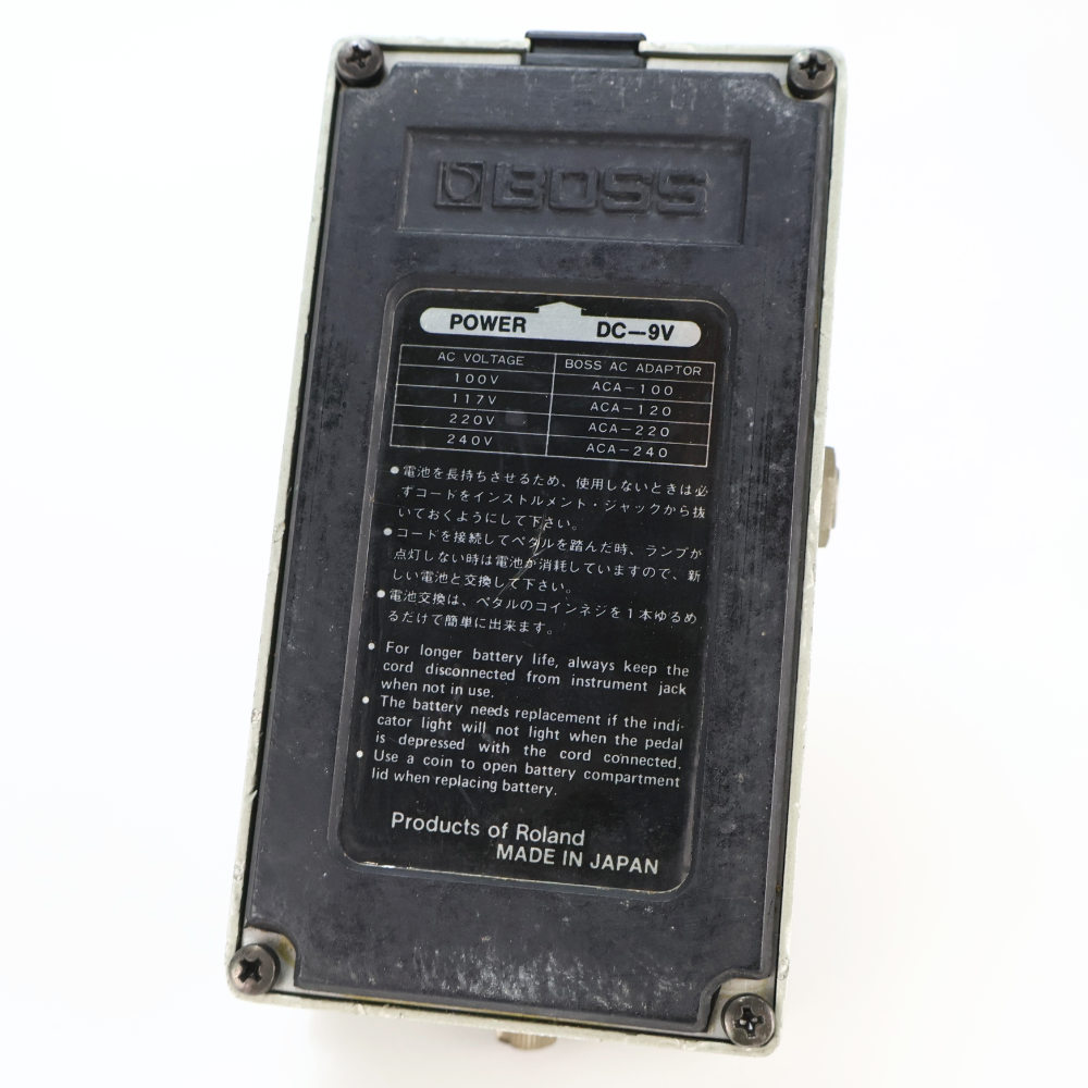 【中古】 ノイズゲート エフェクター BOSS NF-1 Noise Gate Made in Japan ギターエフェクター 本体画像 裏