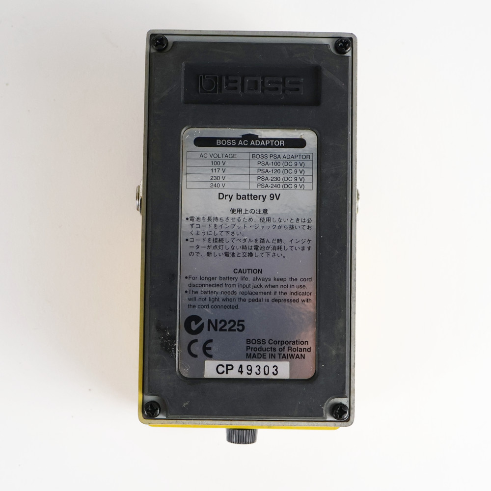 【中古】 オーバードライブ エフェクター BOSS OD-3 Over Drive ギターエフェクター 裏面