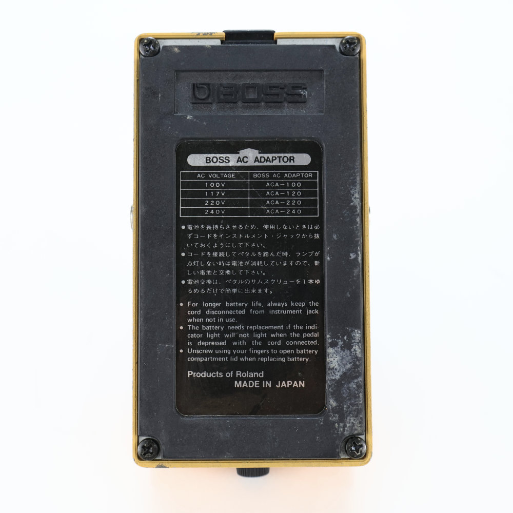 【中古】スーパーフィードバッカー ディストーション エフェクター BOSS DF-2 Made in Japan SUPER Feedbacker&Distortion 底面